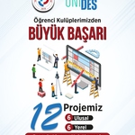Öğrenci Kulüplerimizden ÜNİDES Projelerinde Büyük Başarı